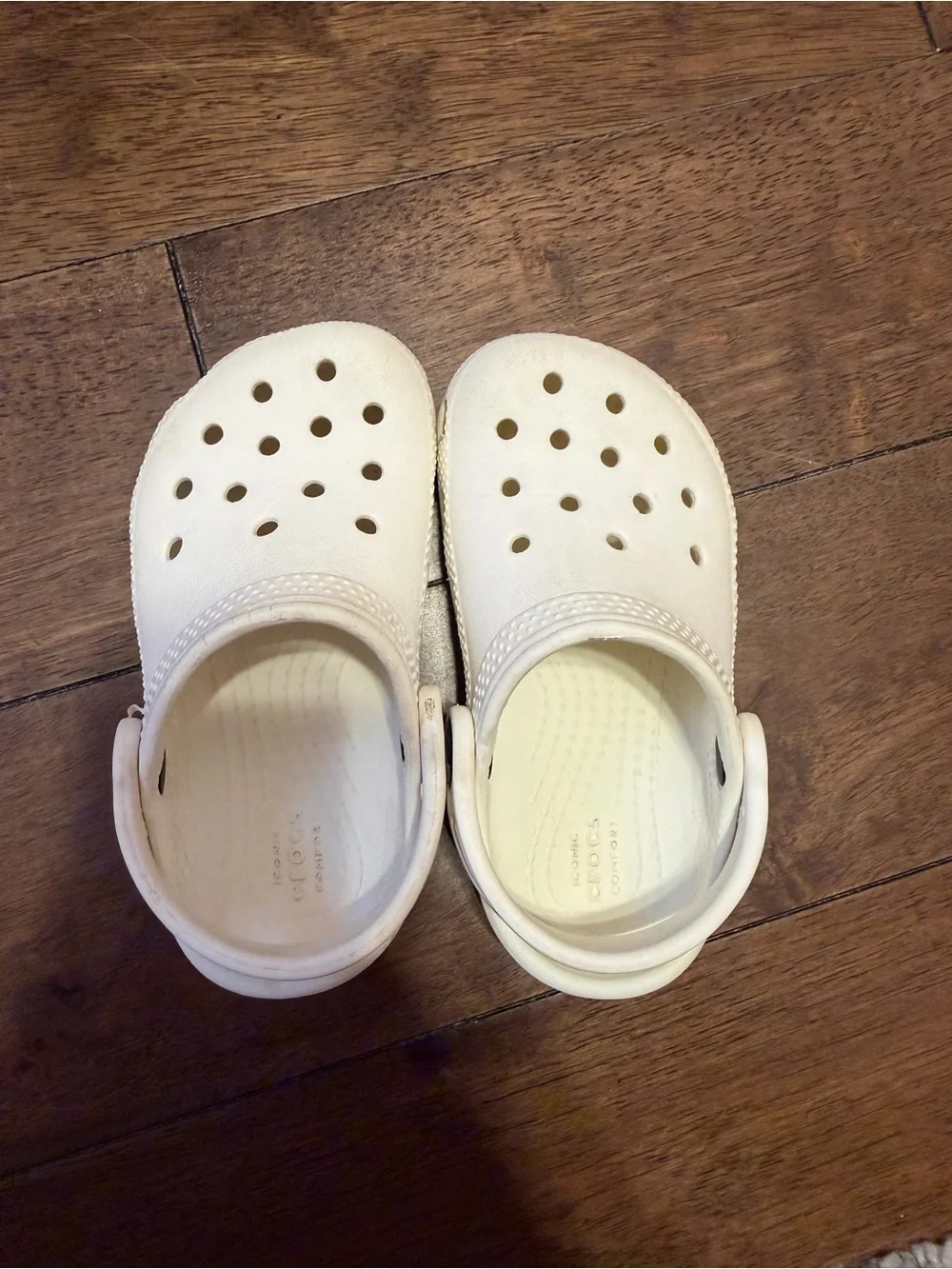 CROCS Kids Classic Clogs in White